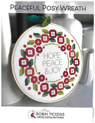Peaceful Posy Wreath - Cross Stitch Pattern