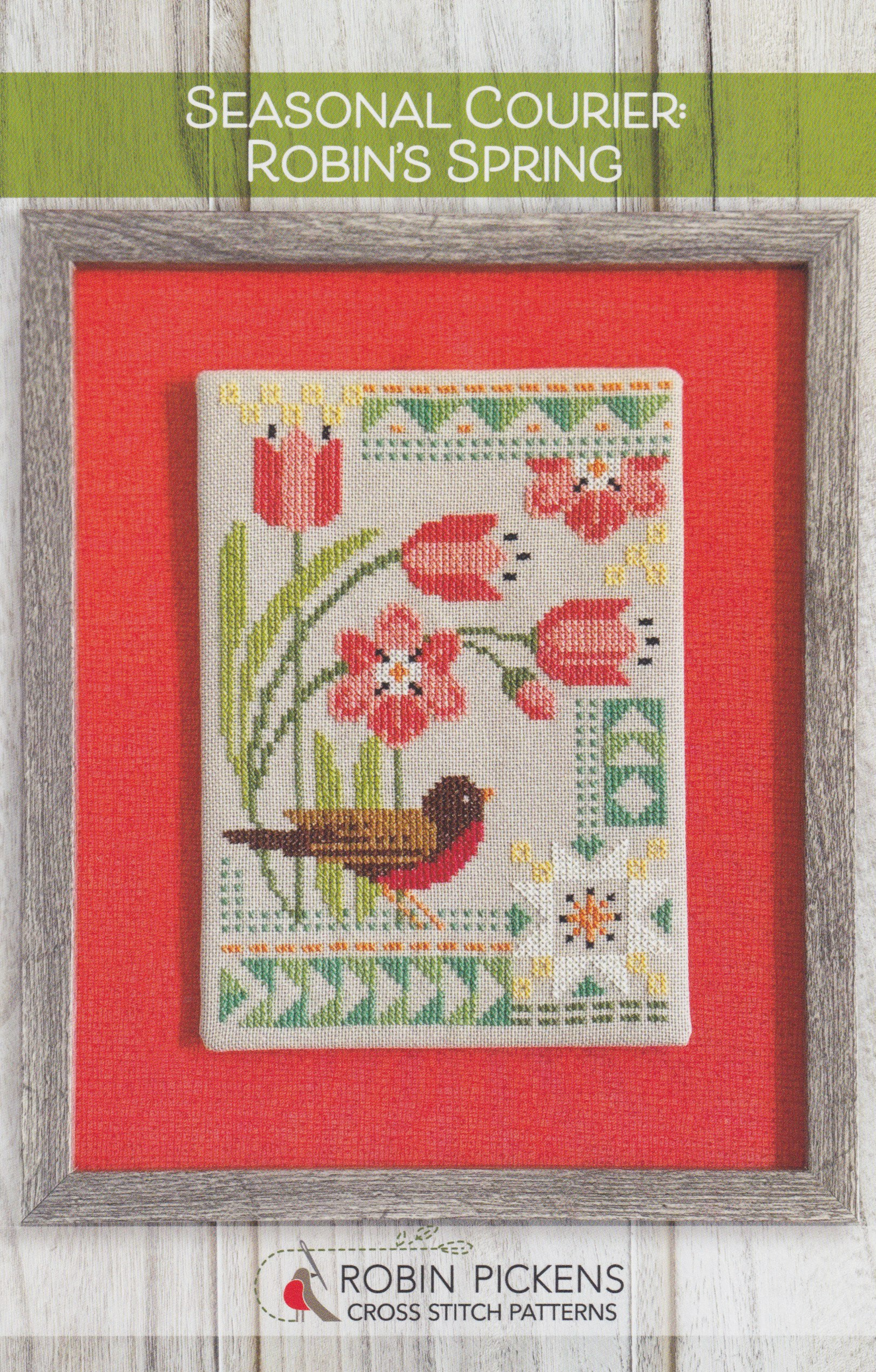 Robin's Spring Seasonal Courier - Cross Stitch Pattern