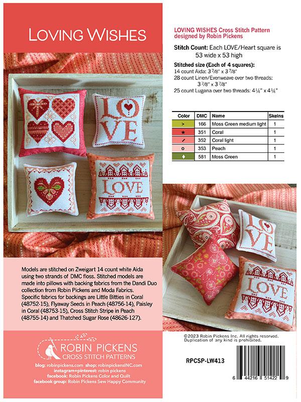 Loving Wishes - Valentines Cross Stitch Pattern