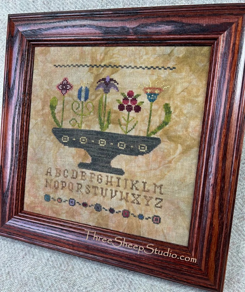 Grandma's Flowers - Cross Stitch Pattern