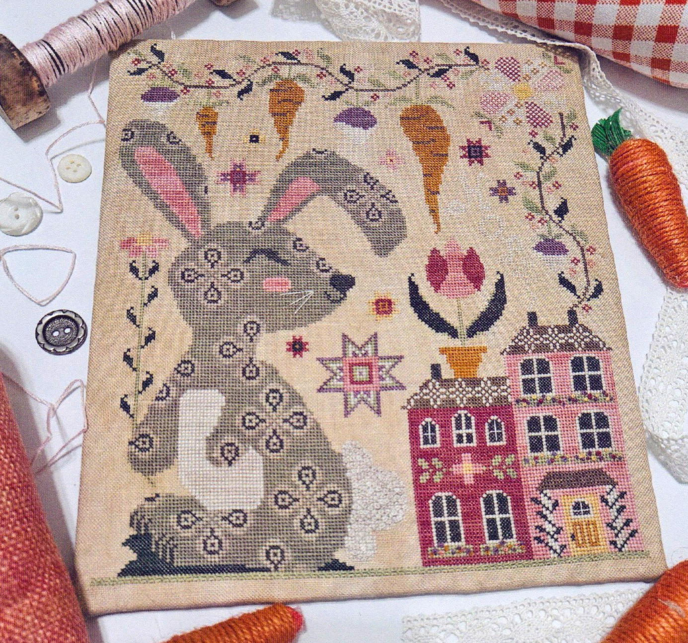 Roxie Rabbit - Cross Stitch Pattern