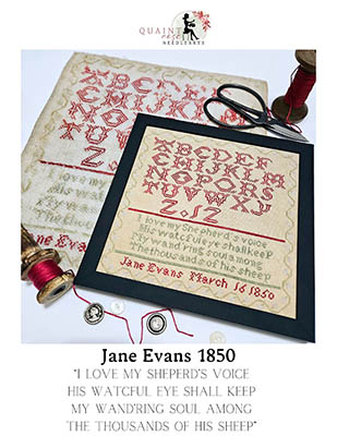Jane Evans 1850 - Cross Stitch Pattern