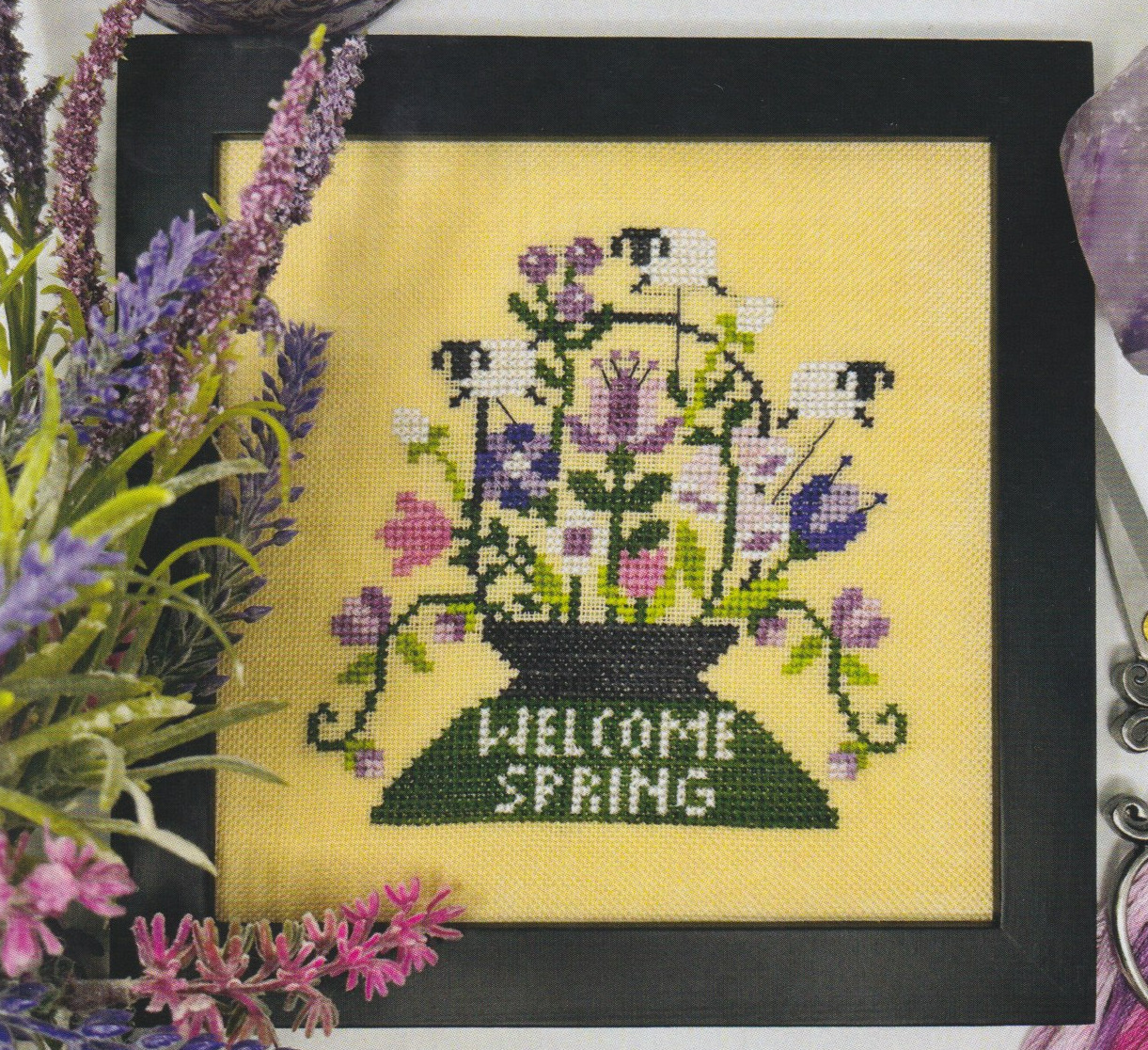 Sheep Basket - Cross Stitch Pattern 