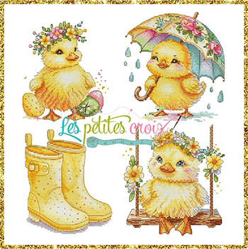 Easter Chicks - Cross Stitch Pattern 