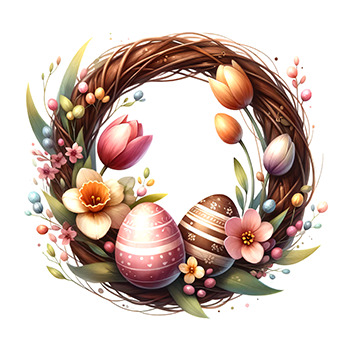 Easter Wreath - Needle Minder