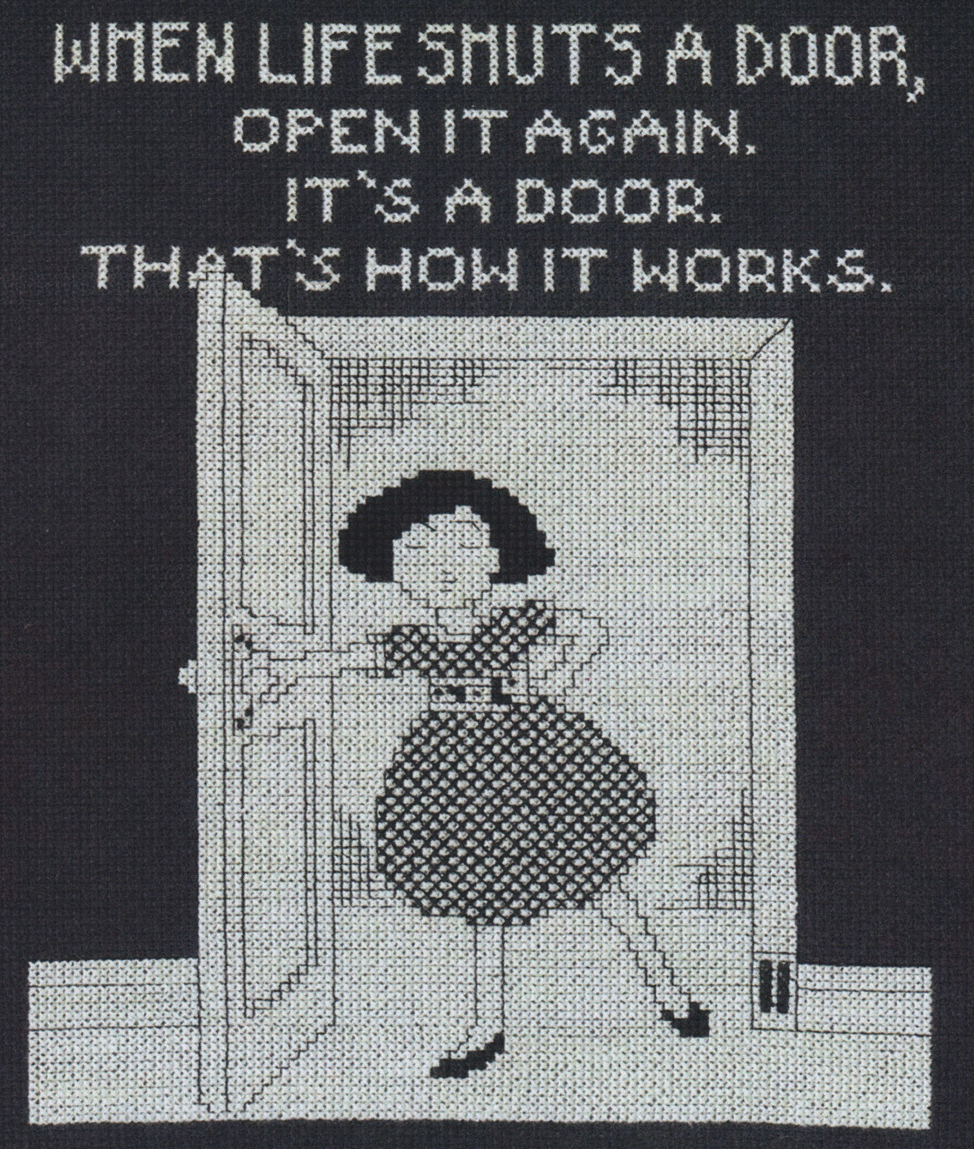Shuts A Door - Cross Stitch Pattern