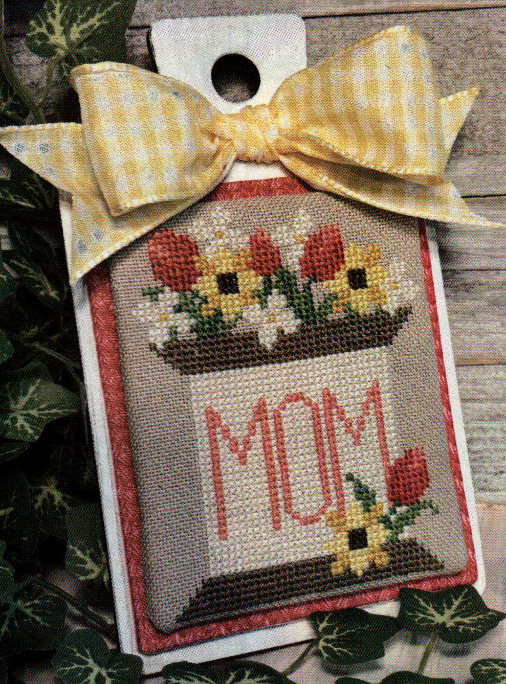 Mom's Bouquet Spool - Cross Stitch Pattern