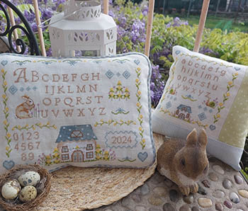 Sampler Casetta A Pois - Cross Stitch Pattern