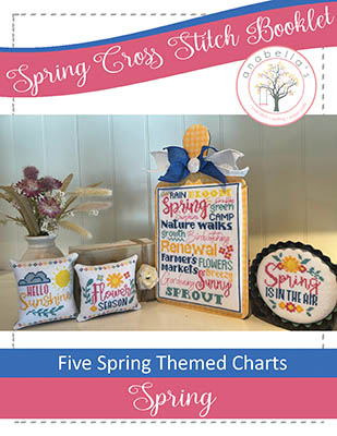 Spring Cross Stitch Booklet Set Of 5 - Cross Stitch Pattern