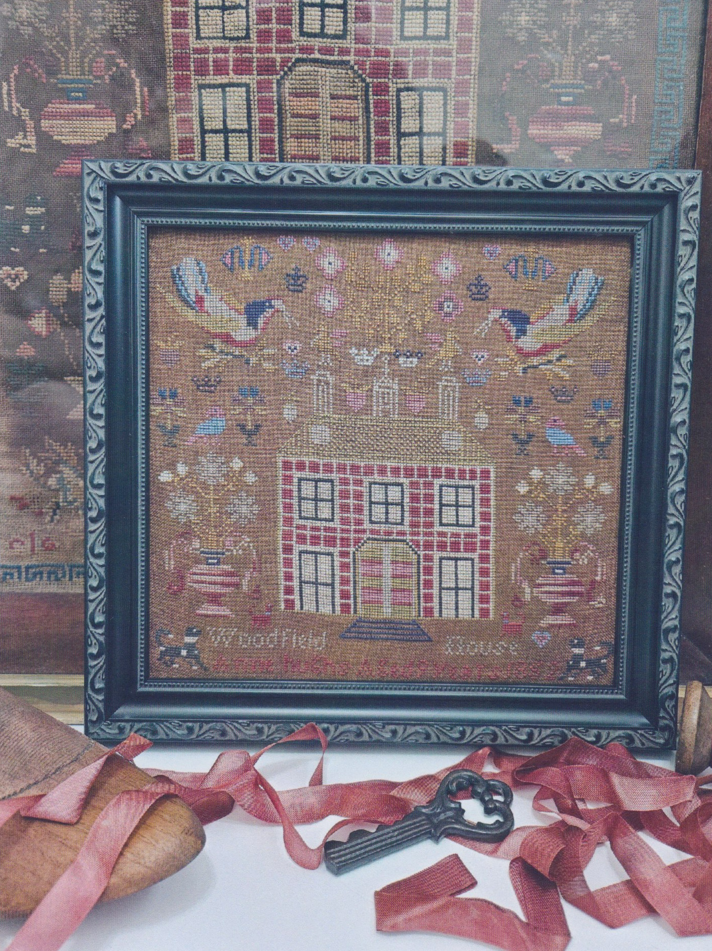 Anne Hughs 1852- Woodfield House - Cross Stitch Pattern