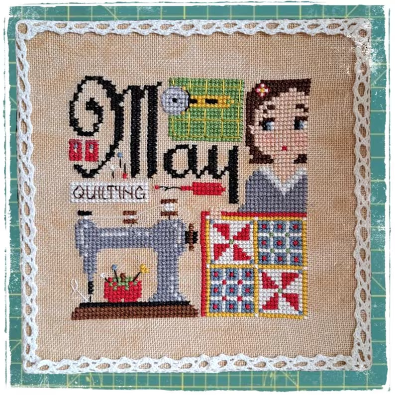 May - Happy Hobby Month - Cross Stitch Pattern