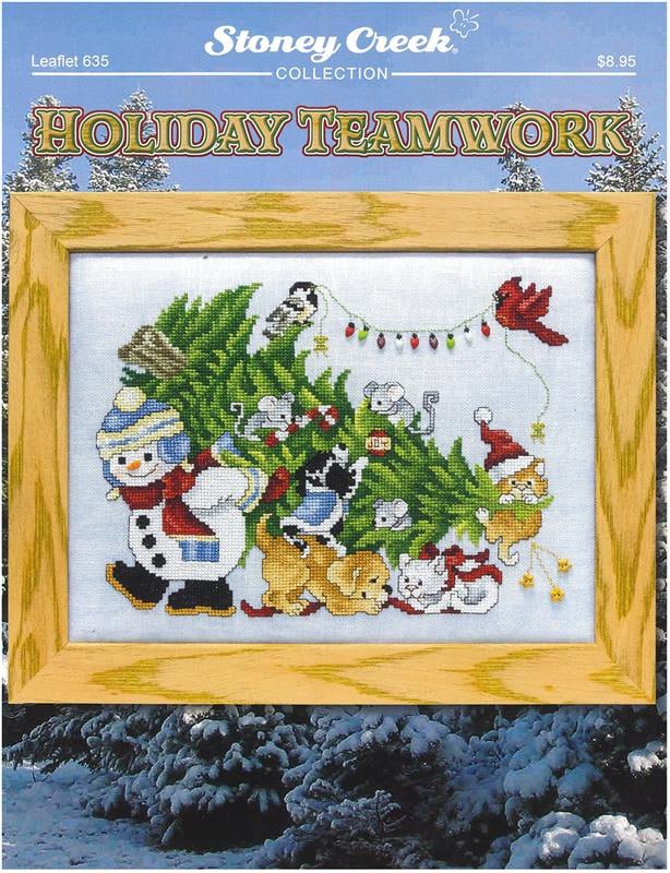 Holiday Teamwork - Christmas Cross Stitch Pattern