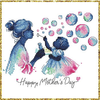 Happy Mother's Day - Cross Stitch Pattern