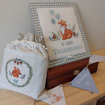 Fox And Squirrel (Gli amici del Bosco) - Cross Stitch