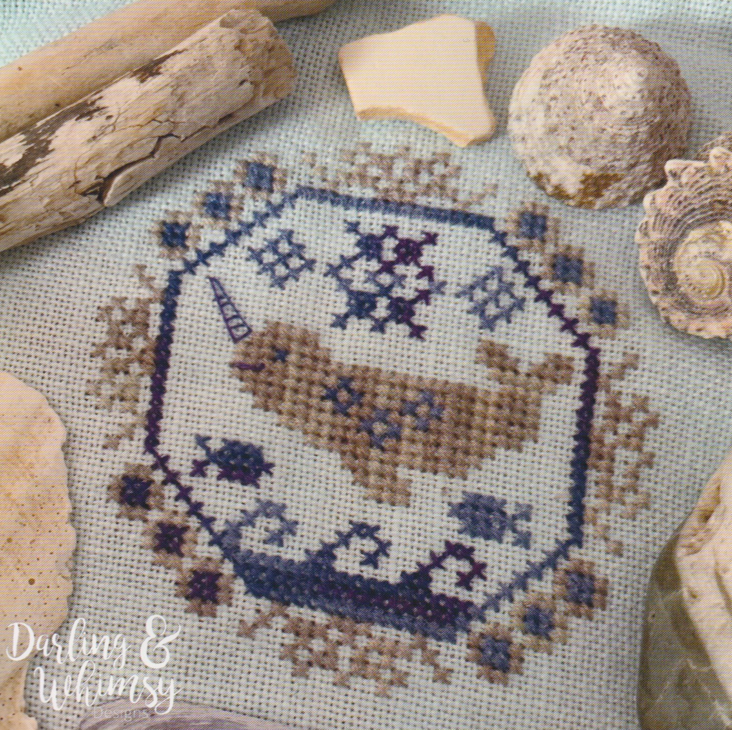 Quirky Quaker Narwhal - Cross Stitch Pattern
