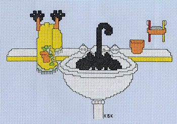 In-Sync Kitty - Cross Stitch Pattern