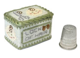 Lock Of Hair Keepsake Box - Cross Stitch Pattern