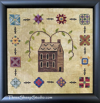 Wrapped In A Quilt - Under The Willow - Cross Stitch Pattern