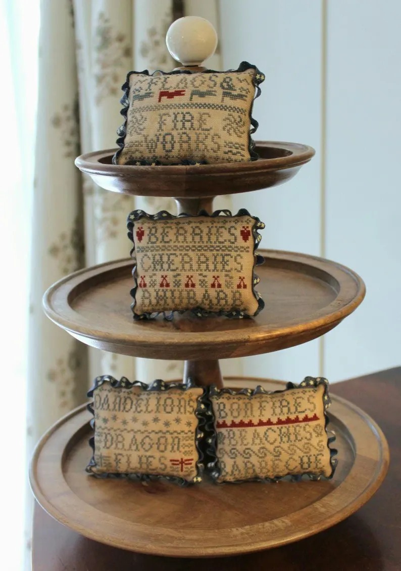 Flags and Fireworks - Cross Stitch Pattern