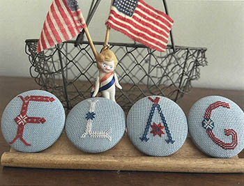 Flag Buttons - Cross Stitch Pattern
