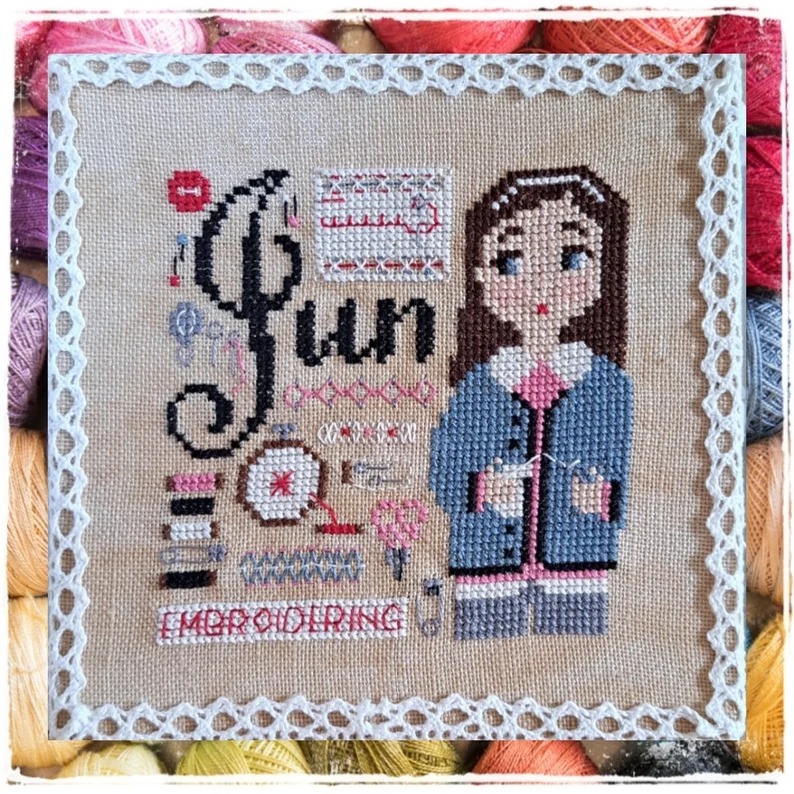 June - Happy Hobby Month - Cross Stitch Pattern