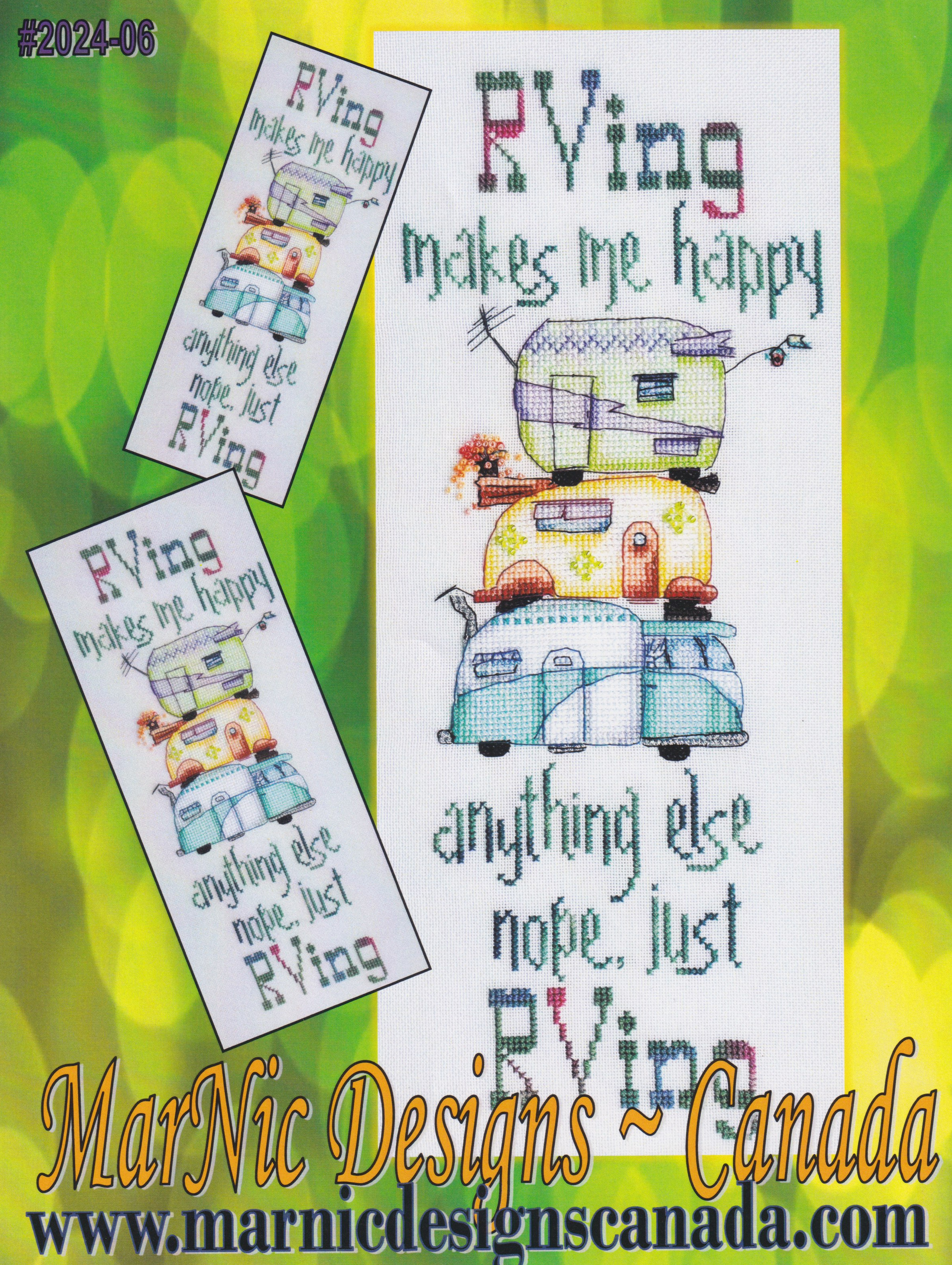 RVing Makes Me Happy - Cross Stitch Pattern