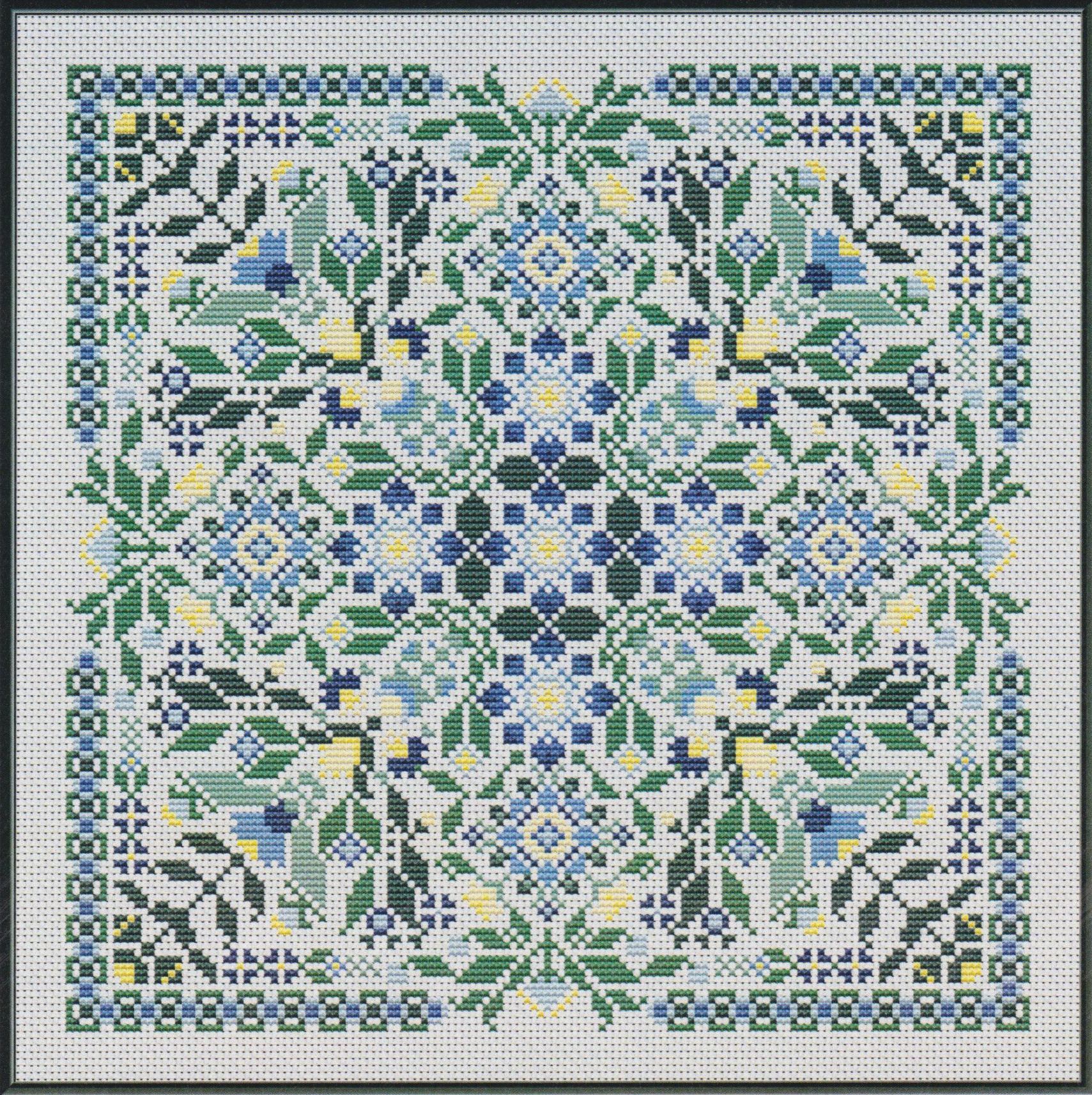 Buttercream & Blue - Cross Stitch Pattern