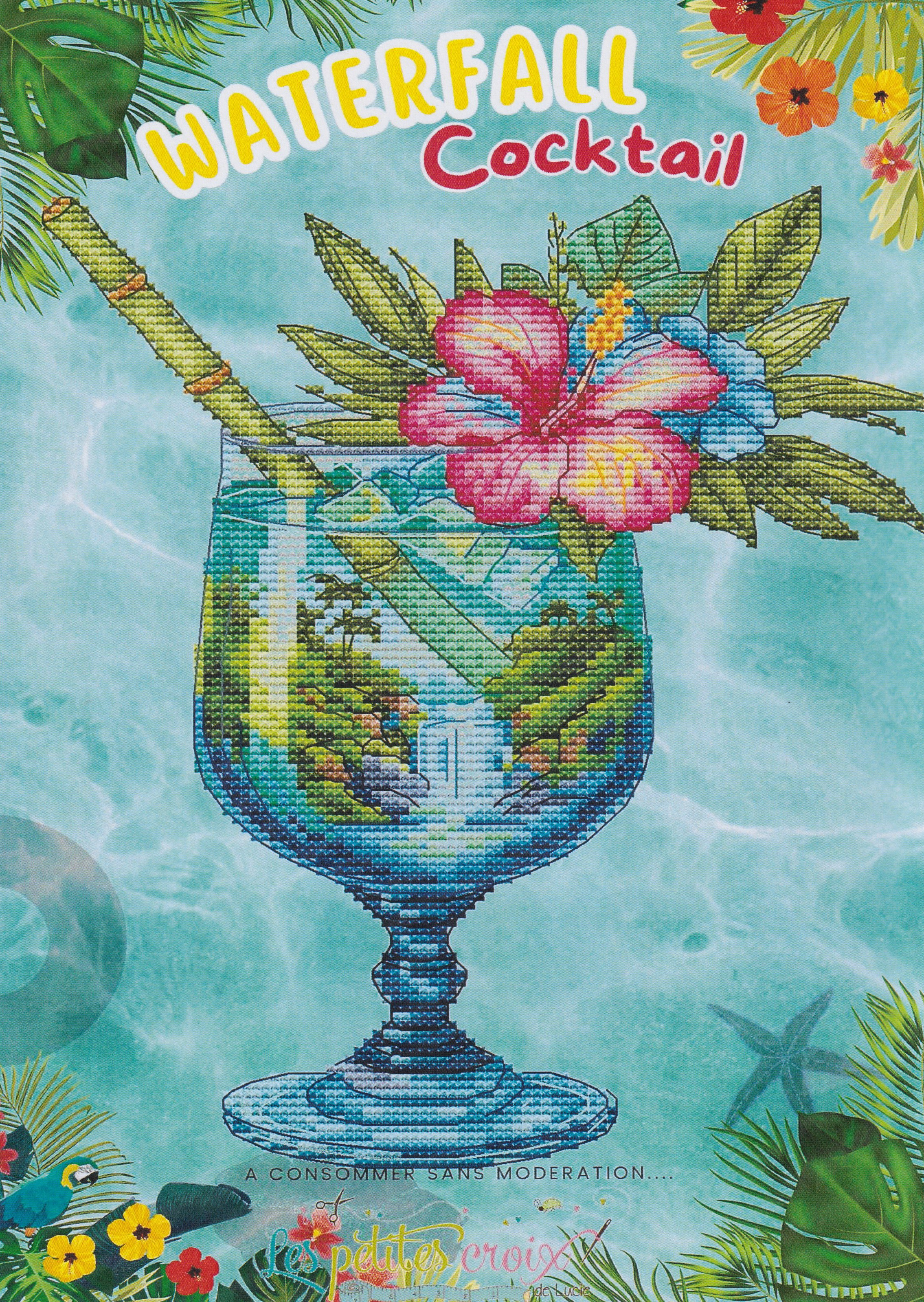 Waterfall Cocktail - Cross Stitch Pattern