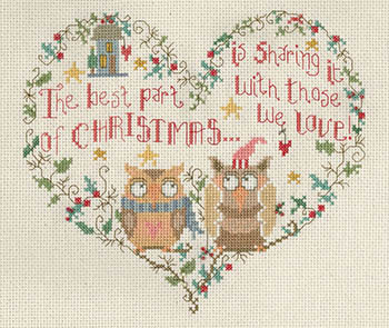 Christmas Love Owls - Cross Stitch Pattern