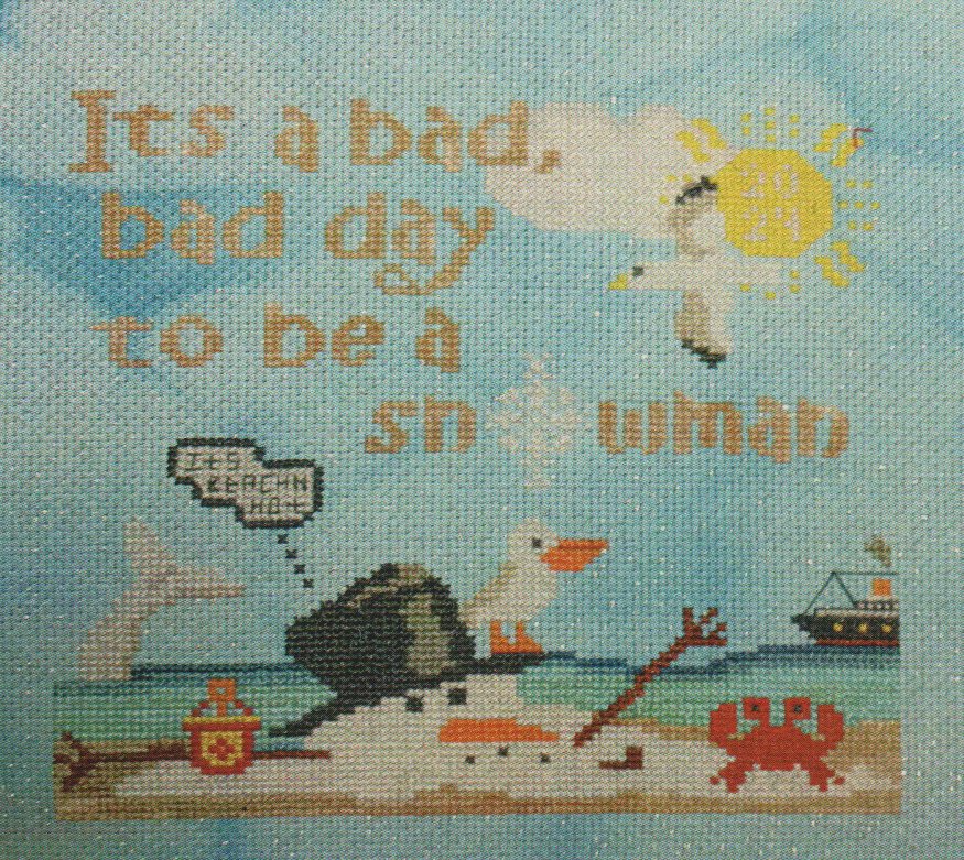 Bad Snow Day - Cross Stitch Pattern