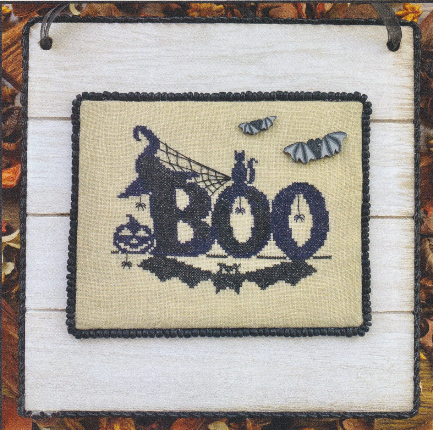 Boo Bats - Halloween Cross Stitch Pattern