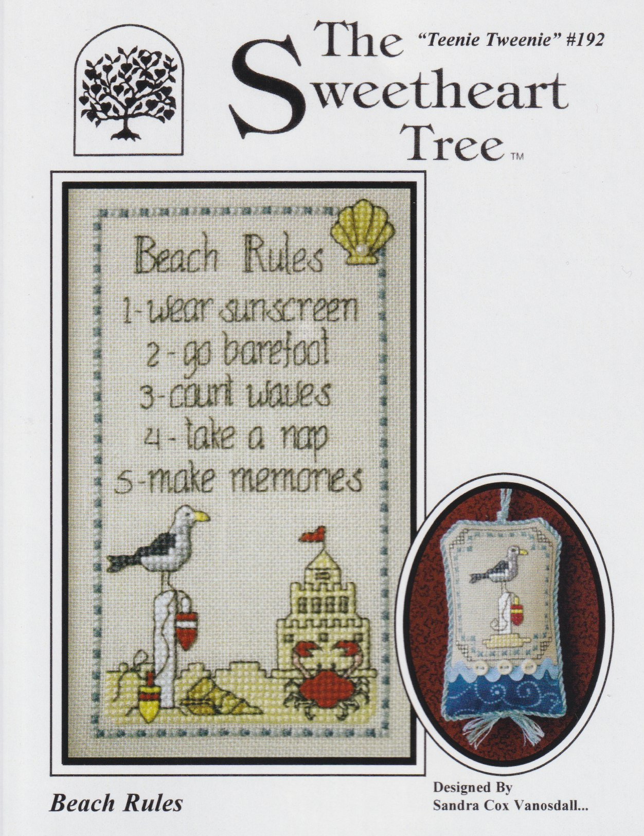 Beach Rules - Cross Stitch Pattern