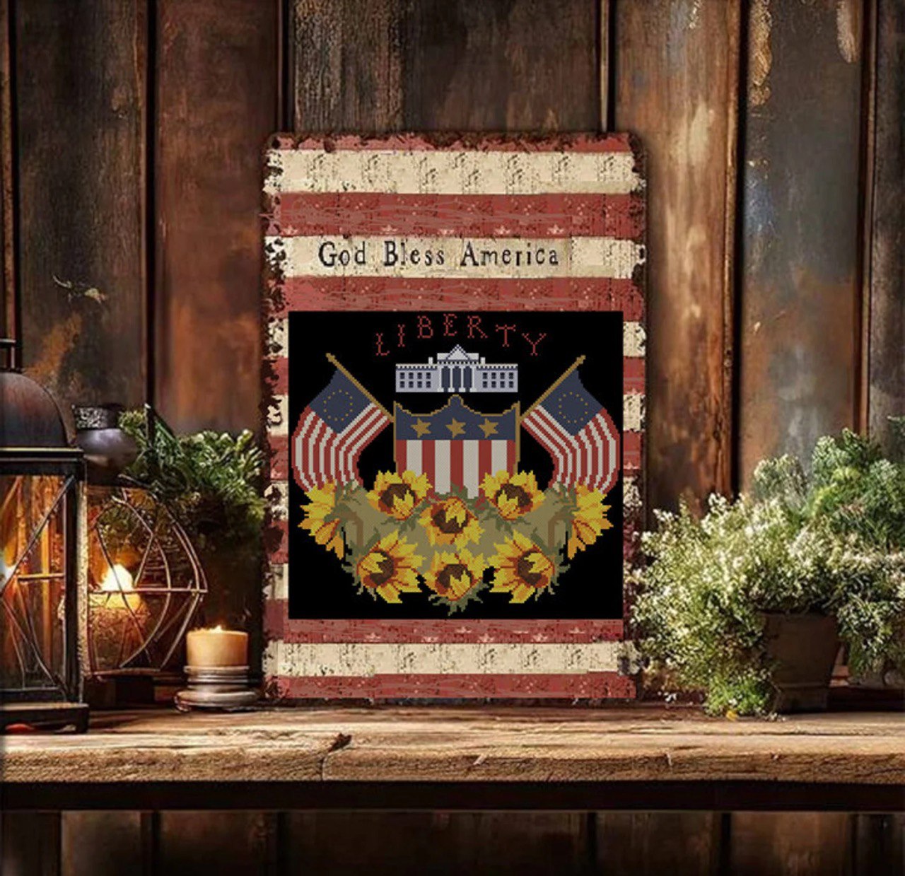 Our Dear Flag - Cross Stitch Pattern