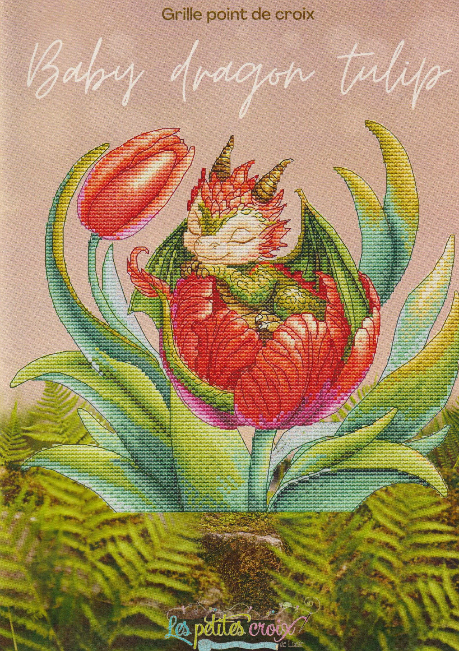 Baby Dragon Tulip - Cross Stitch Pattern