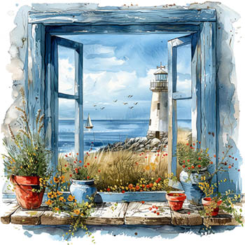 Nautical Window - Needle Minder