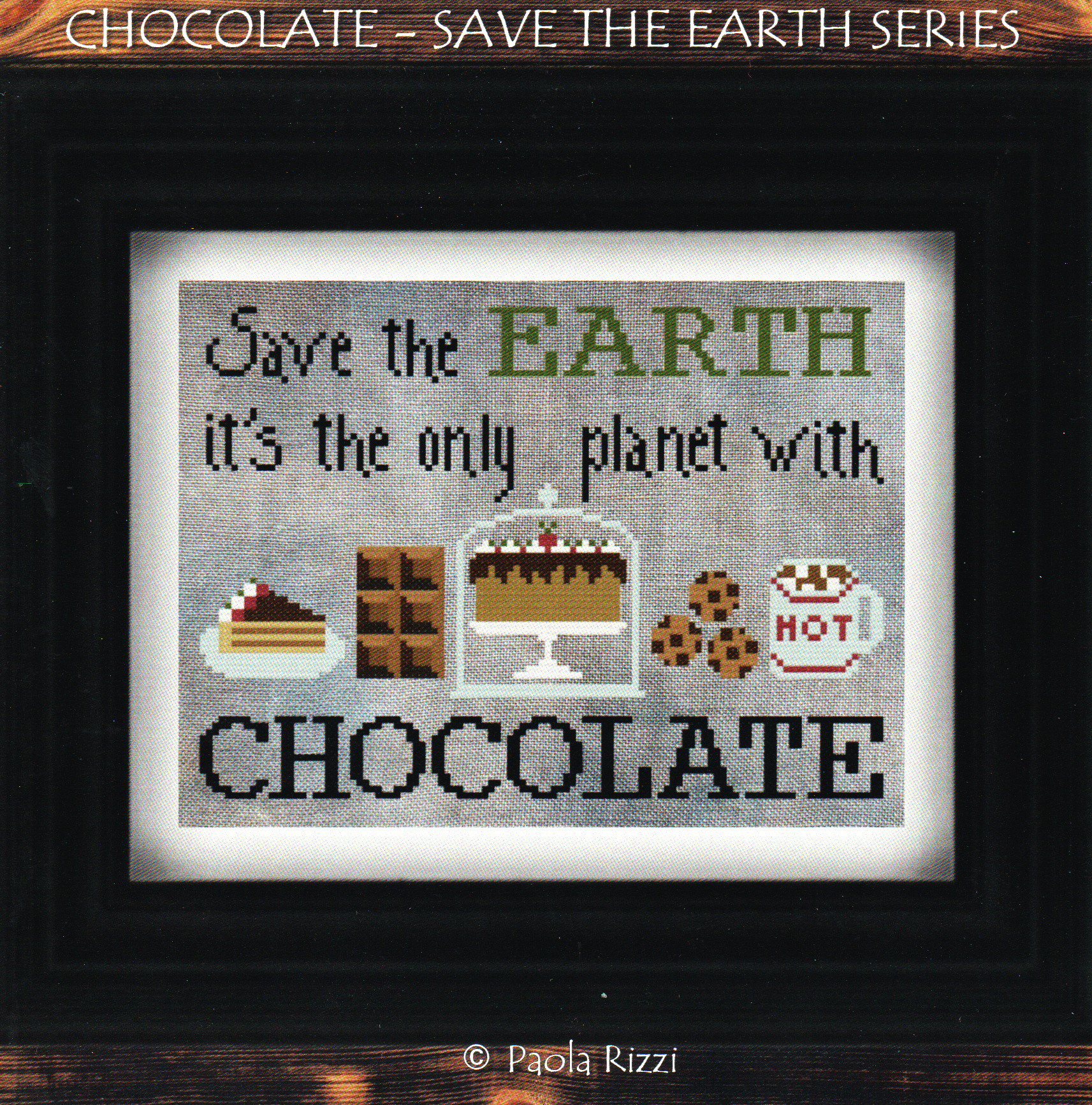 Chocolate - Save The Earth - Cross Stitch Pattern