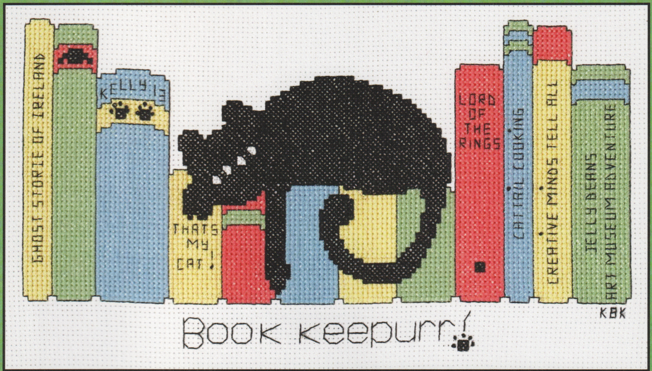 Book Keepurr - Cross Stitch Pattern