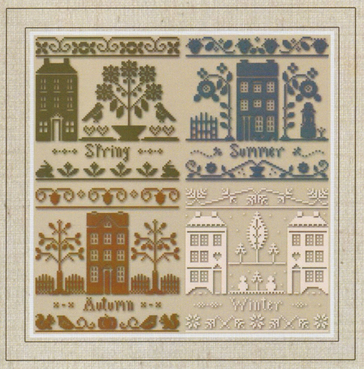 Monochromatic Seasons - Cross Stitch Pattern