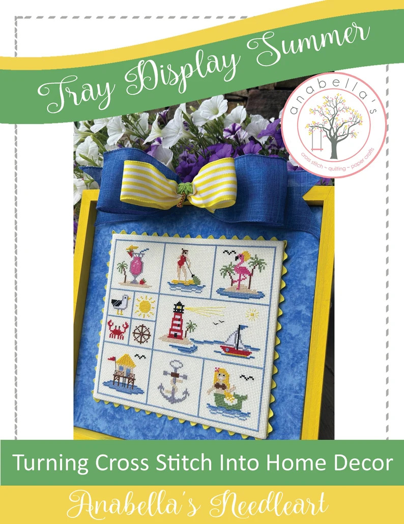 Tray Display Summer - Cross Stitch Pattern