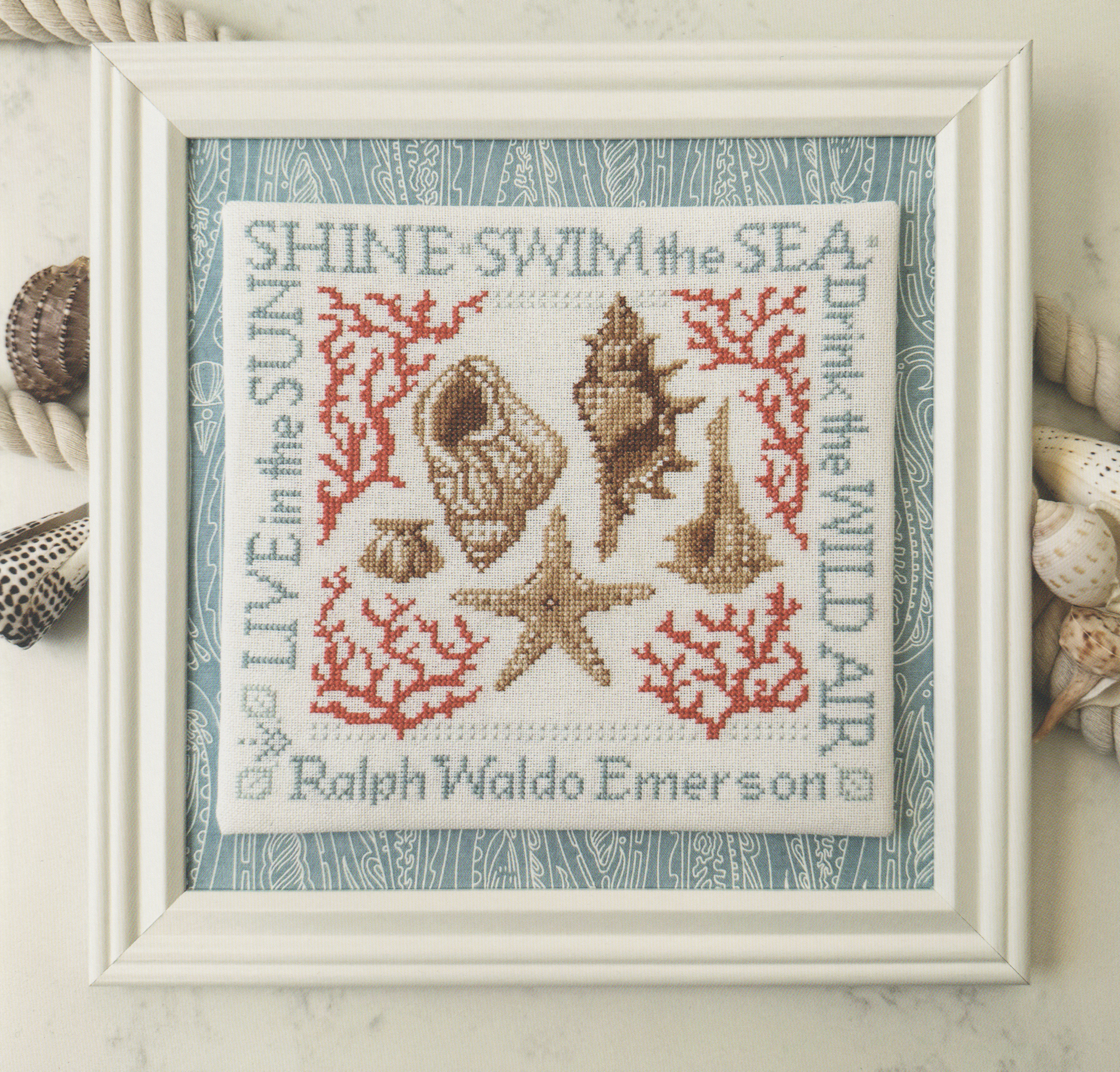 Beach Day With Emerson - Cross Stitch Pattern