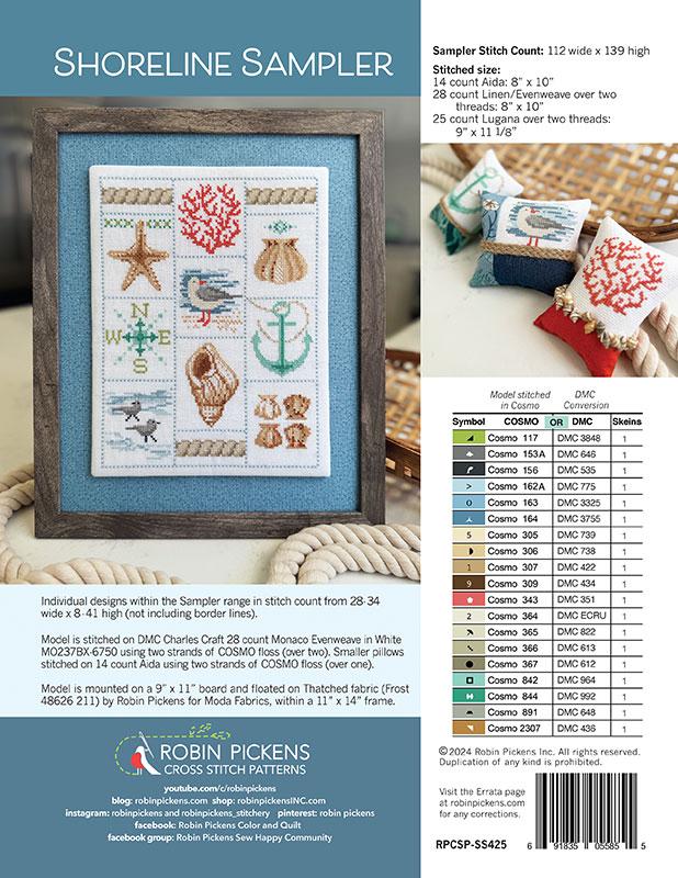 Shoreline Sampler - Cross Stitch Pattern