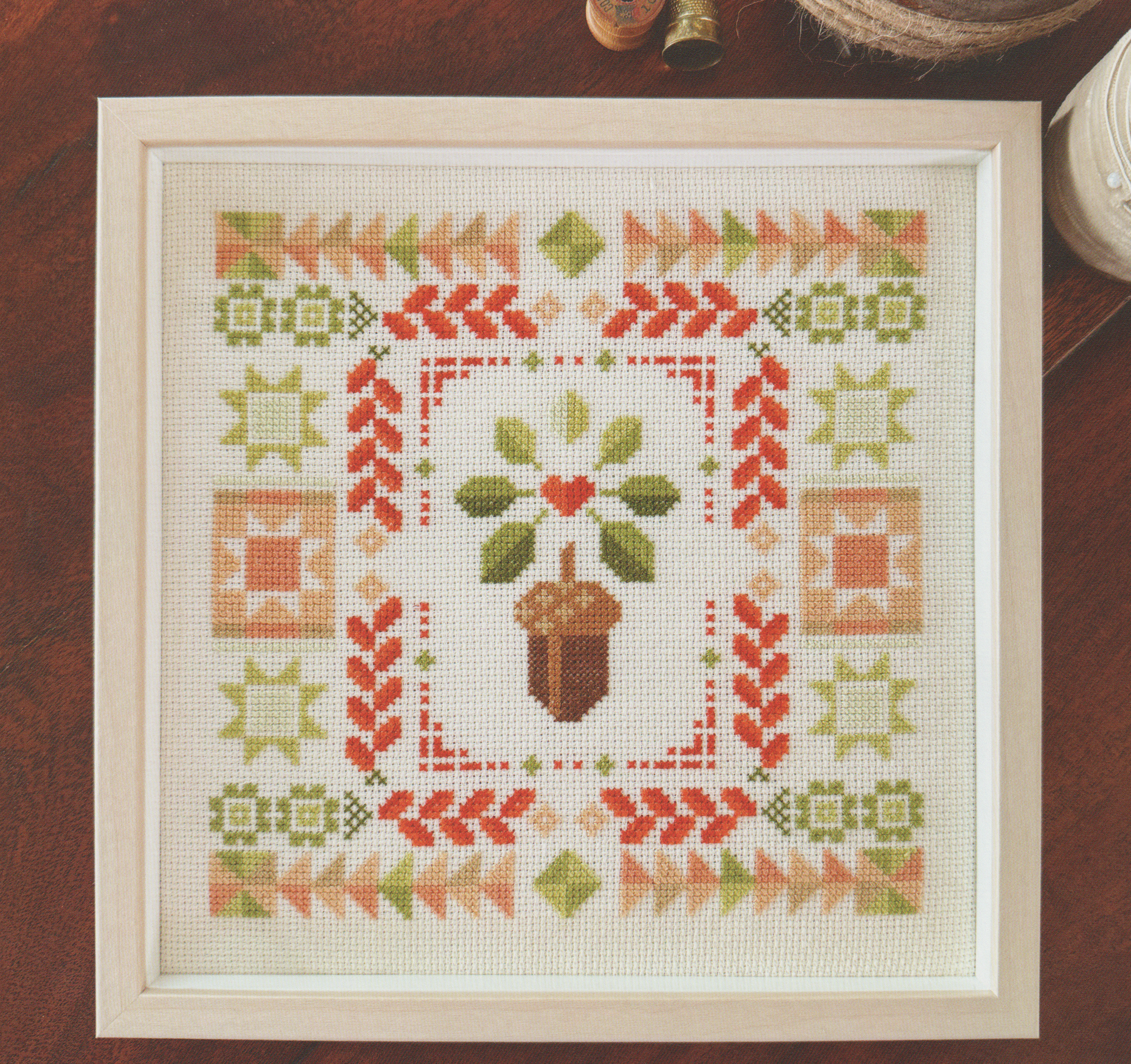 Fall Acorn - Sweater Weather - Cross Stitch Pattern