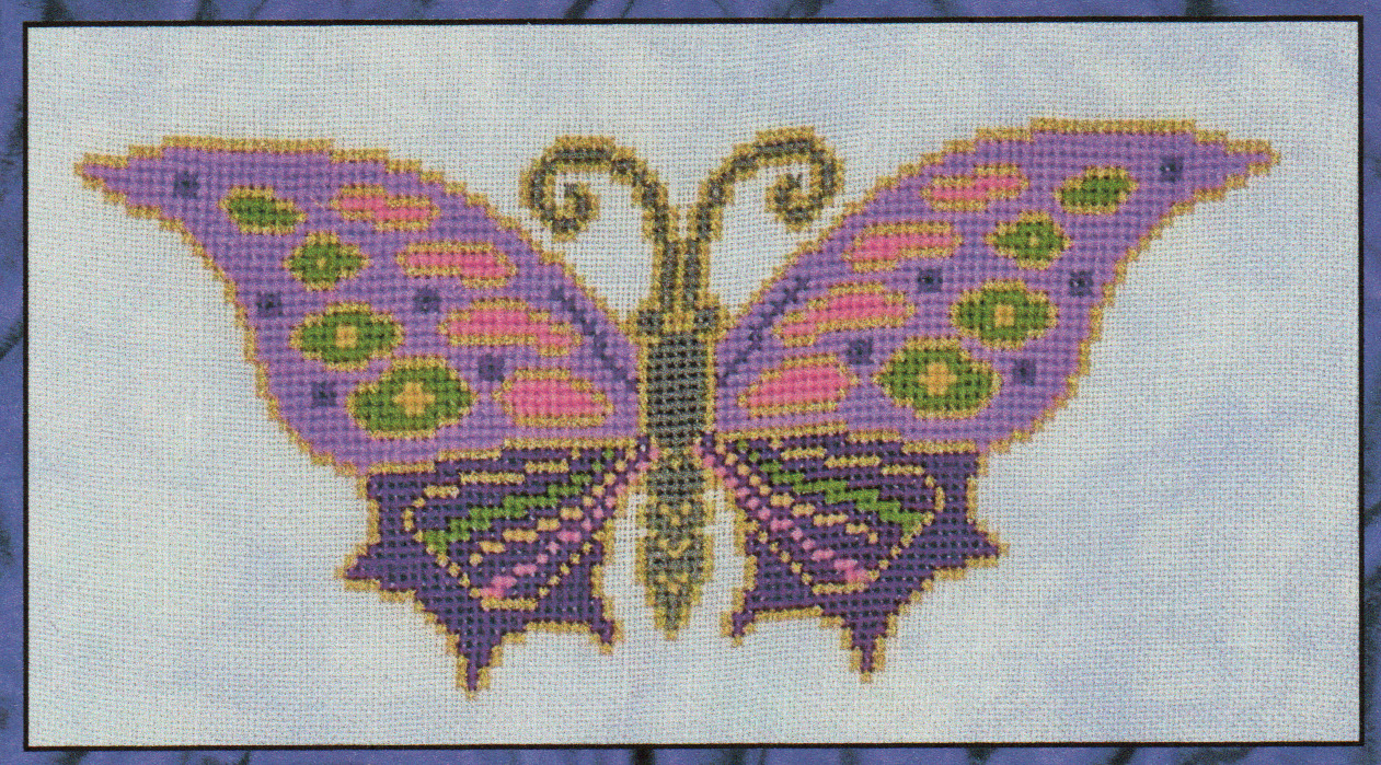 Cloisonne Butterfly - Cross Stitch Pattern