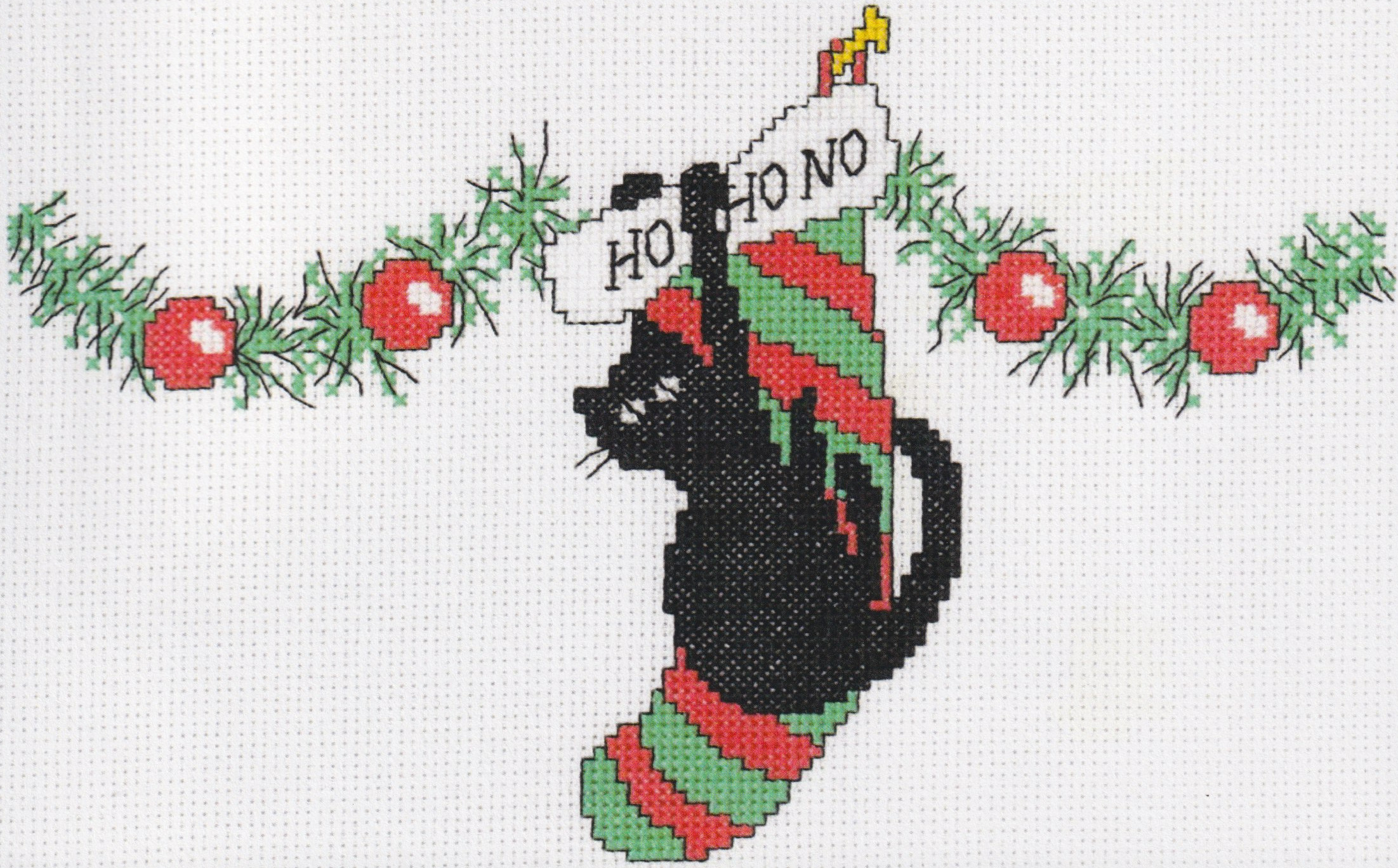 Ho Ho No - Christmas Cross Stitch Pattern