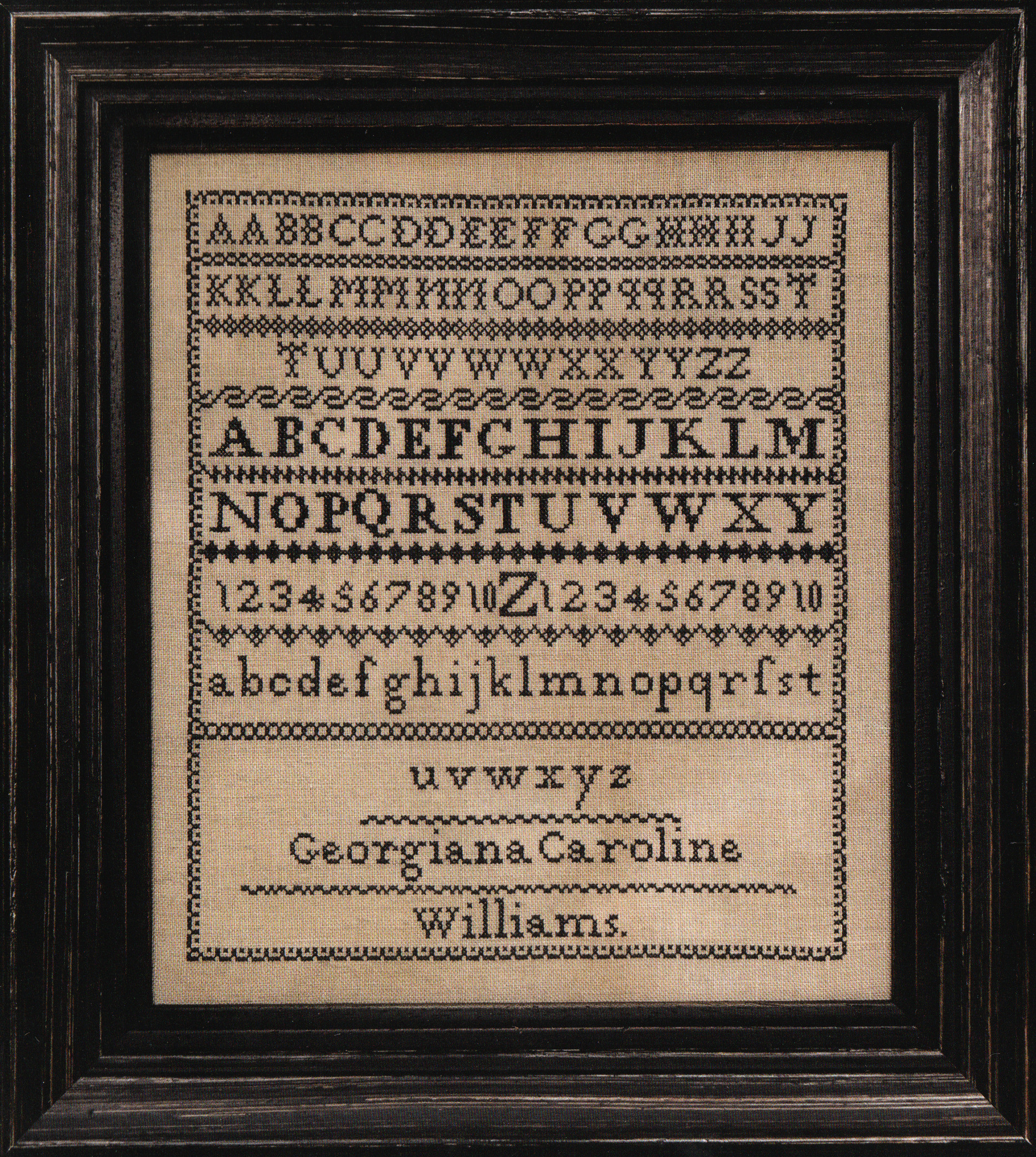 Georgiana Caroline Williams - Cross Stitch Pattern