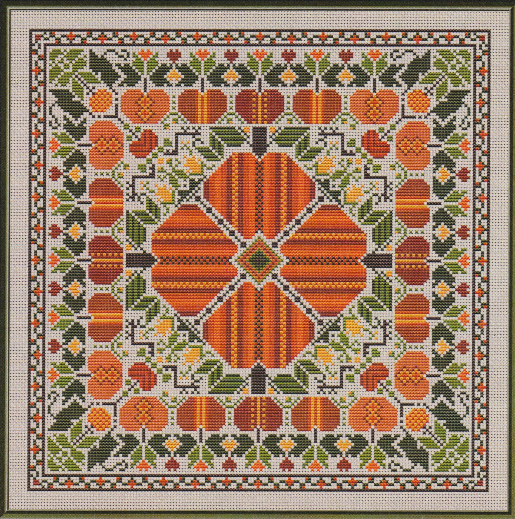 Pumpkin Harvest - Cross Stitch Pattern