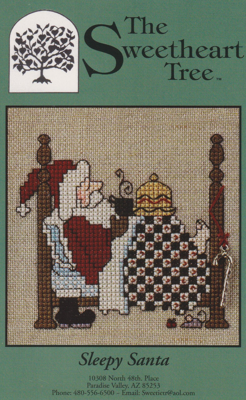 Sleepy Santa - Christmas Cross Stitch Pattern
