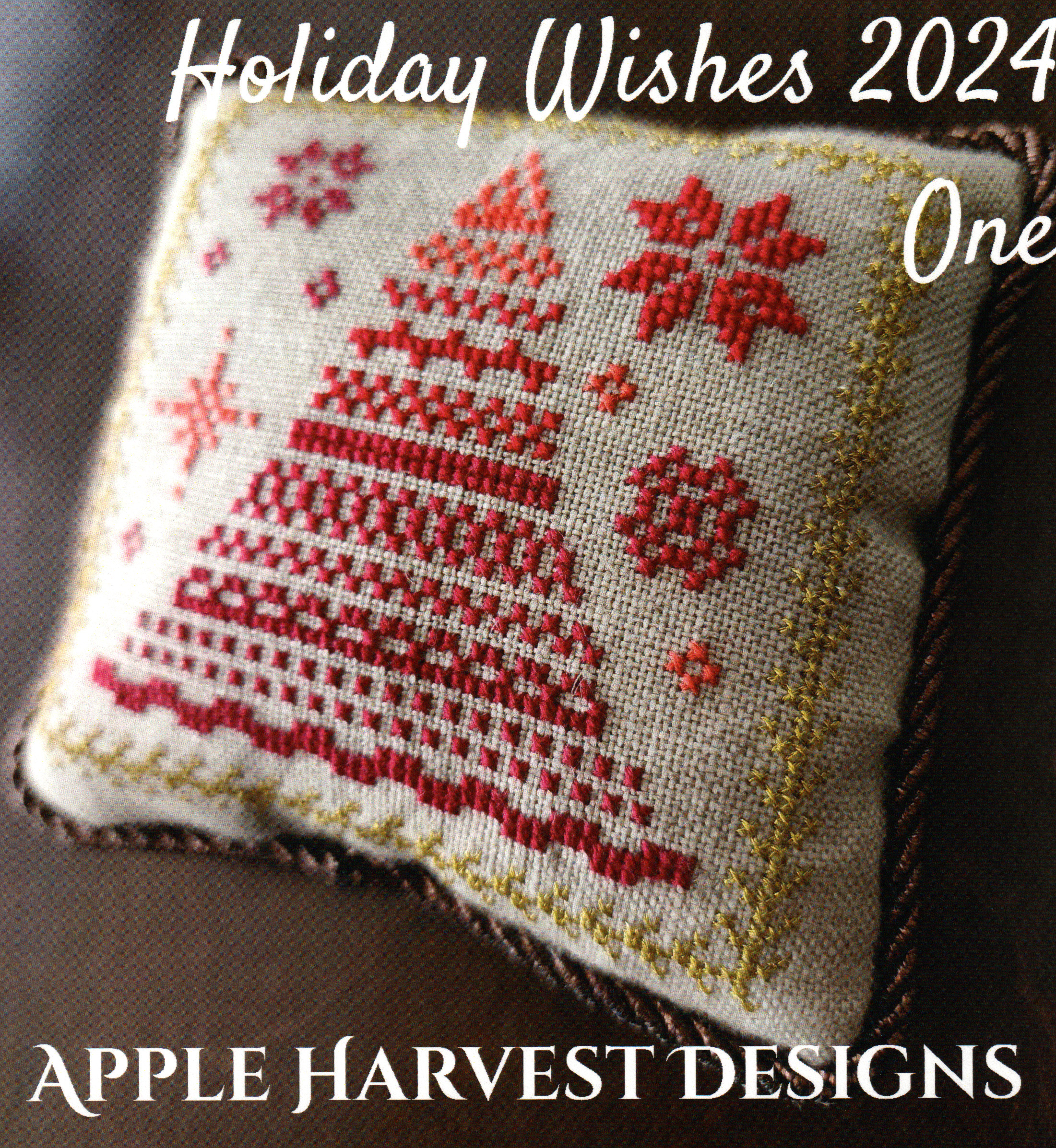 Holiday Wishes 2024 One - Christmas Cross Stitch Pattern