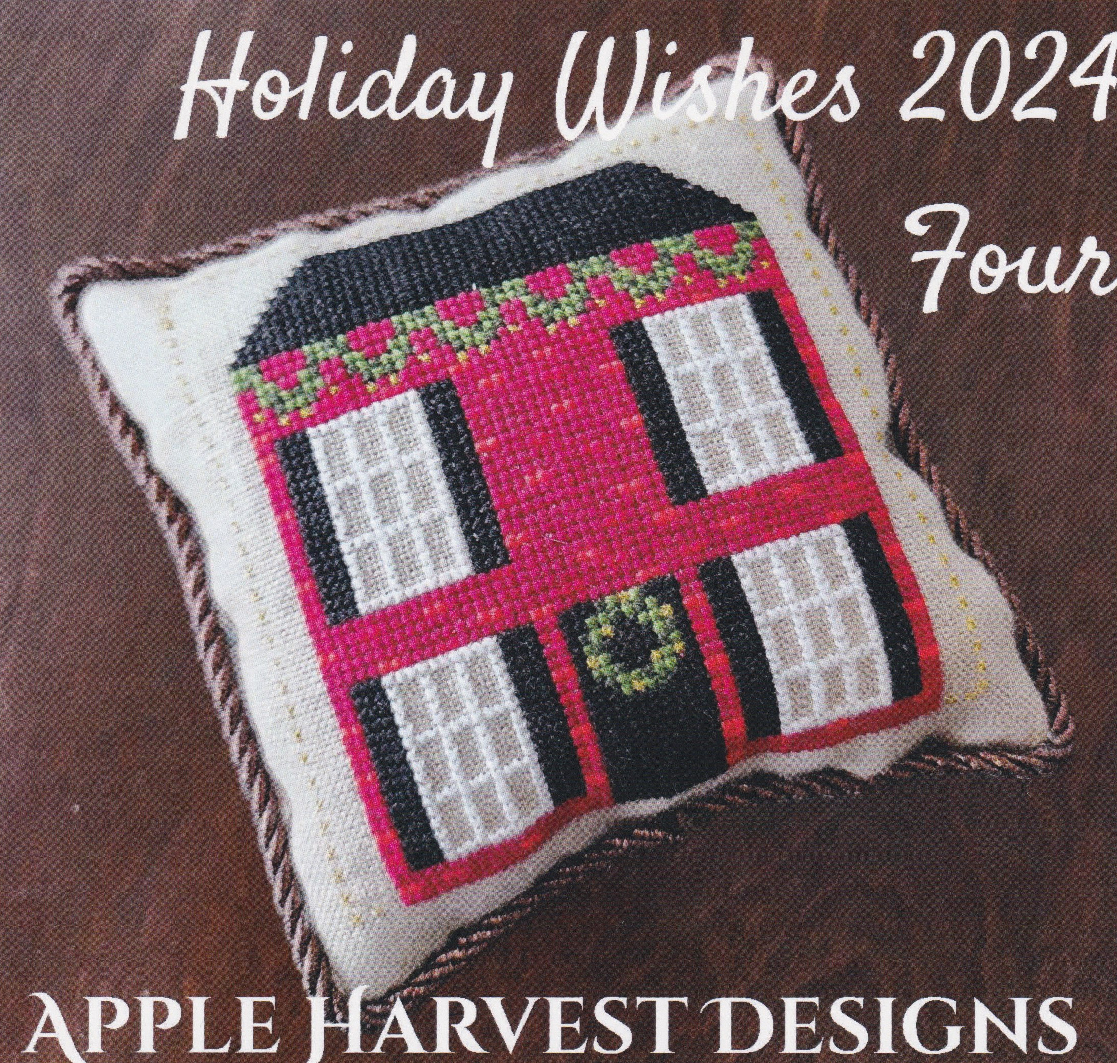 Holiday Wishes 2024 Four - Christmas Cross Stitch Pattern