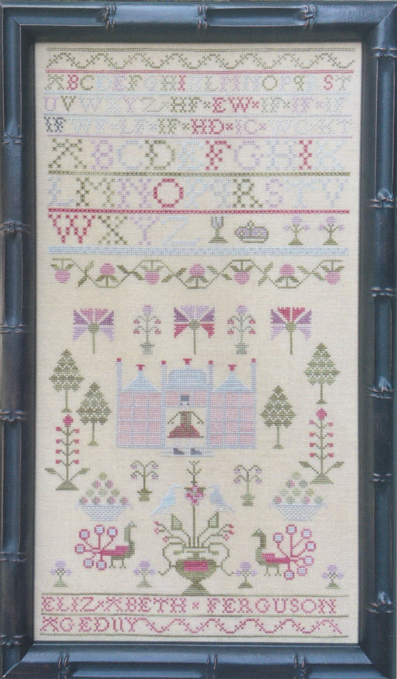Elizabeth Ferguson Aged 11 Sampler - Cross Stitch Pattern